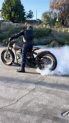 Indian Motorcycle on Instagram: "The @rolandsandsdesign "El Camino" custom Indian Chief during tire testing. "We located an original fork and crashed, bent, original 1946 Chief frame from our good friend Mike at Kiwi Indian, a perfect donor for the project. These vintage stock frames have castings for the neck and frame joints that were connected with straight steel tubes, tack welded and brazed together, which meant we were able to grind off the tack welds then heat up the joints to melt the br