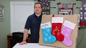 Christmas Stocking Using Durkee EZ Frames on Multi-Needle Embroidery Machine