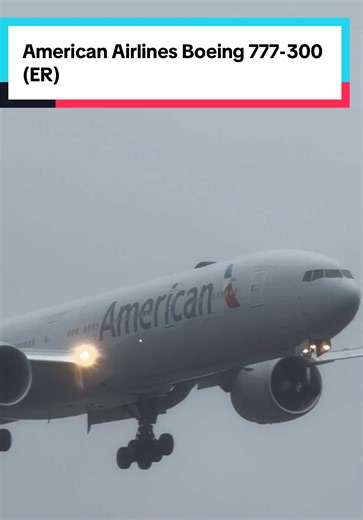 2025/12/18 | 🎞️📽️ | American Airlines Boeing 777-300 (ER) landing 🛬 @Heathrow Airport on a foggy morning. Runway|27R | REG. N722AN | Flight: AA80 B77W | #americanairlines | From: DFW Dallas, USA 🇺🇸 to LHR London, UK 🇬🇧 | #fyp #planespotting #aviation #foryoupage❤️❤️