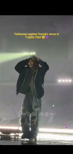 Taehuyung perform I need you rapp🤩😘💞💜 #kimtaehyung #bts #kimtaehyung #btsarmy #btsconcert