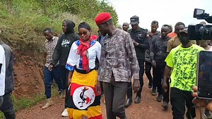 We have to leave the cars behind coz of the bad roads Bobi Wine here in Rukungiri | Shafik Channel