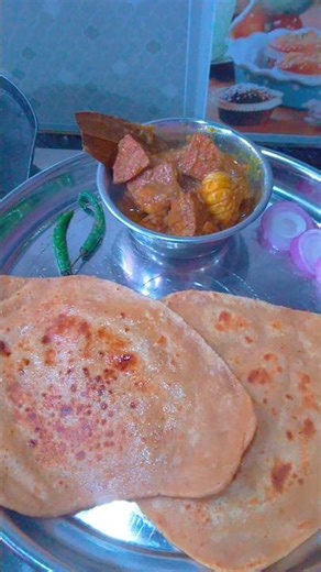 Paratha Katahal ki sabji #food #cooking #indianrecipes #katahalkisabji #shortsviral #viralvideos