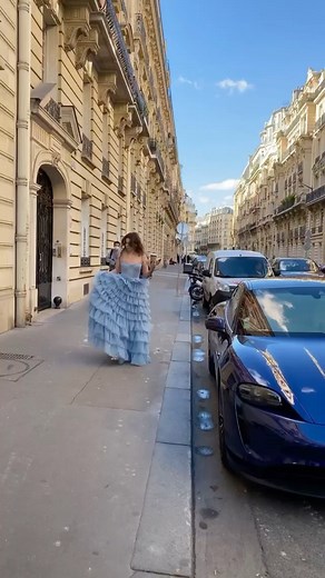 Milla Nova™ on Instagram: "From the heart of Paris💙 Effortlessly cool @katie.one in an incredible @milla dress."