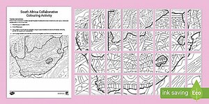South African Map Collaborative Colouring