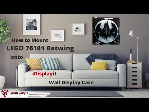 How to Mount LEGO 76161 Batwing onto iDisplayit Wall Display Case