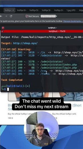 💻 Web Recon in Action | Directory Enumeration In this clip, I was performing web enumeration using