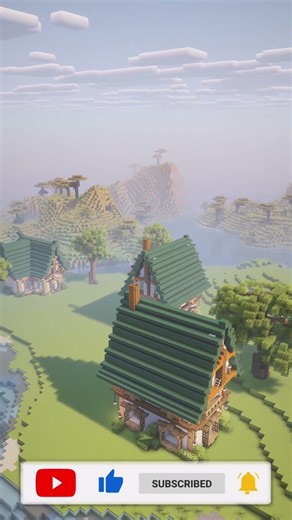 Minecraft Medival fisherman village #minecraft #minecraftbuilding #shorts #music #minecraftserver