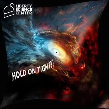 Hold on tight! In LSC’s Jennifer Chalsty Planetarium, you can feel the power of a supermassive black hole safely from the comfort of your seat. Experience “Black Holes” or one of our other shows this holiday weekend. Visit lsc.org/planetarium to learn more and get tickets! | Liberty Science Center