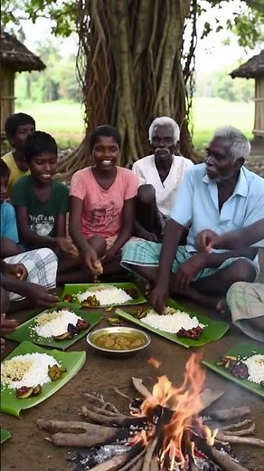 Traditional Village Family Meal | Rural Life Cooking & Banana Leaf Lunch #ruralindia #traditional