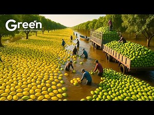 How Millions Tons of Mangoes Are Processed - Amazing Mango Farming For Fresh & Juice Let's Dive In!