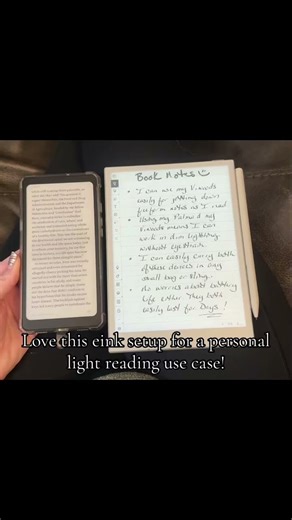 Loving my eink combo! #eink #journaling #eink #reading #supernote #technology #writing #boox #palma