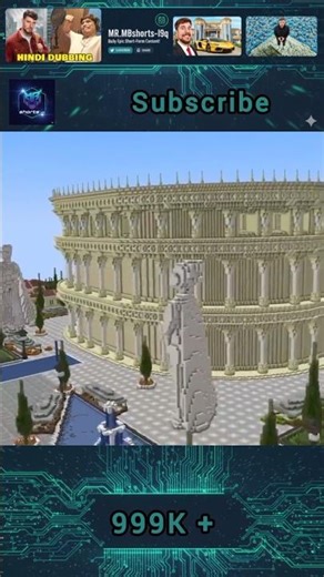 Exploring the Epic Roman-Greek Architecture in Minecraft #minecraft #gaming #mrbeast #roblox #shorts
