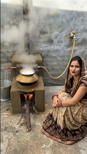 🔥 देसी Instant Water Heater | चूल्हे से दूध भी, गरम पानी भी 🚰🔥! Desi Tech Idea