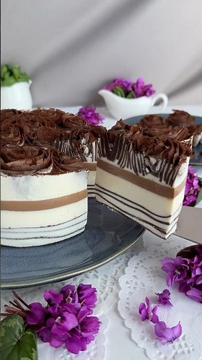 Chocolate Mousse Crepe Cake