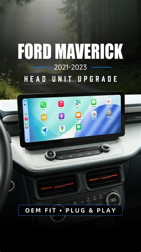 Ford Maverick 2021–2023 Gets a 12.3" 2K CarPlay & Off-Road Head Unit Upgrade 🚙🔥