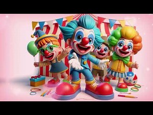 Clowning Around 🤡🎪 | Fun Circus Song for Kids | Nursery Rhyme & Dance