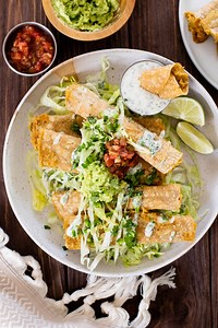 Green Chile Chickpea Taquitos