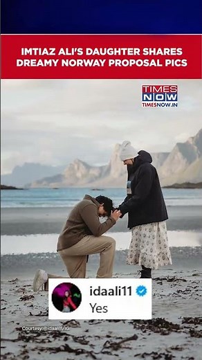 Imtiaz Ali's Daughter Ida Ali Announces Engagement To Krish Agrawal With Norway Proposal Photos