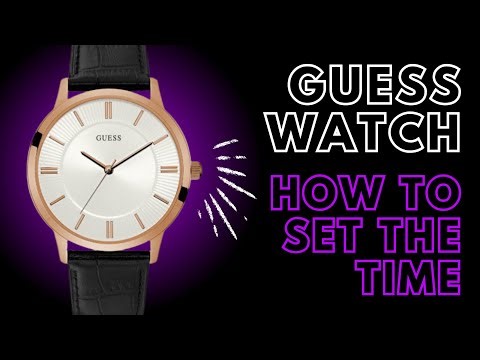 How to Set the Time on a Guess Watch Time Only Model