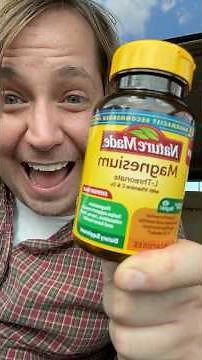 Trying Magnesium (L-Threonate)! Crosses the 🩸🧠 barrier to help with sleep, focus, and anxiety! 🤯
