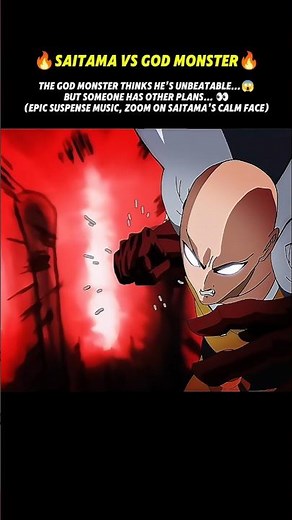 Saitama vs God Monst [OnePunchman 🔥😱]Fan Animation