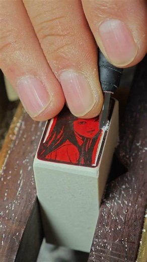 I carved a seal of goddess Tomoko. Would Junji Ito like it?
