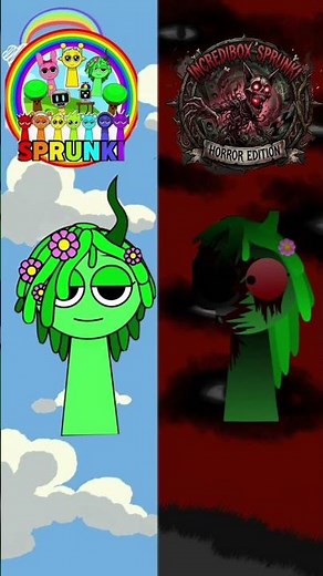 Happy vs Horror Sprunki 😱 Split Screen! Which One Is Better? | Incredibox Sprunki#sprunki#shorts