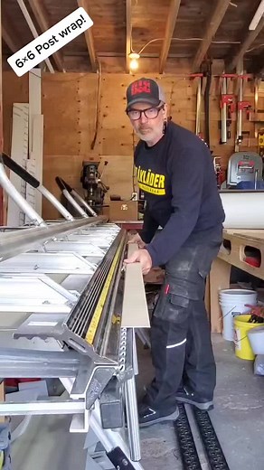 How to Wrap a 6x6 Post with Homemade Sheet Metal Brake