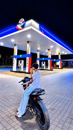 Petrol Pump Night Ai Photo Editing | Aesthetic Night Petrol Pump Ai Photo Editing Prompt | Chatgpt