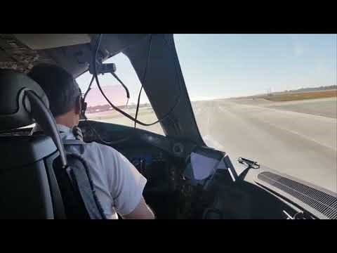 From the Flight Deck Onboard a Virgin Atlantic B787-9 - Take-off Runway 24L - Los Angeles LAX USA