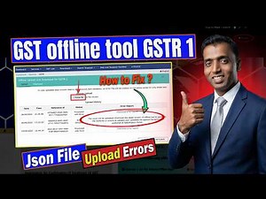 gst offline tool gstr 1 | gst offline tool not working | Json file upload errors |