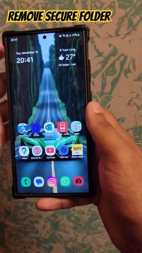 How to remove secure folder from Samsung #shorts #samsung #samsungs24ultra #android #tutorial