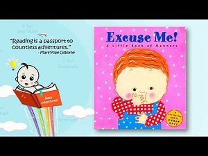 Excuse me! A little book of manners lift the flap book | Silent flip through