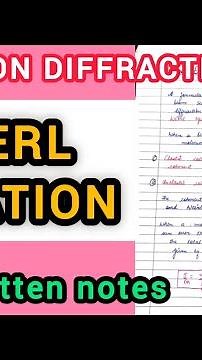 Wierl Equation - Electron Diffraction(Msc 1 Sem) #msc #mscchemistrynotes #chemistrynotes #chemistry