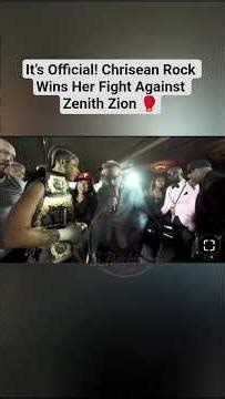 It’s Official! Chrisean Rock Wins Her Fight Against Zenith Zion 🥊
