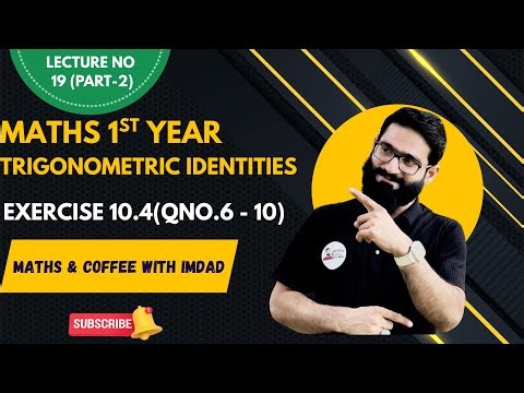 Maths 1st year || Maths class 11 Exercise 10.4