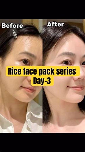 Trying the viral rice face pack#koreanskincare #ricefacepack #skincareroutine #skincaretips