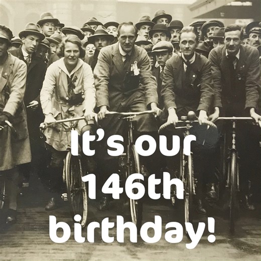 🎉🚴‍♀️ Happy 146th Birthday to us! 🚴‍♂️🎉 Since 1878, we've been pedalling forward to make cycling better for everyone, advocating for safer roads, and supporting all cyclists. Here’s to another year of gearing up for more adventures and keeping our wheels in motion! Take a look at our rich history and see how we’ve pedalled our way through the decades: cyclinguk.org/history Got a Cycling UK memory from over the years? We’d love to hear it! Share your stories in the comments below 👇 | Cycling