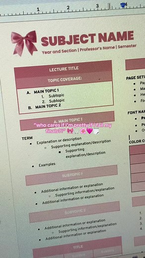 Aesthetic Notes Templates for Academic Success