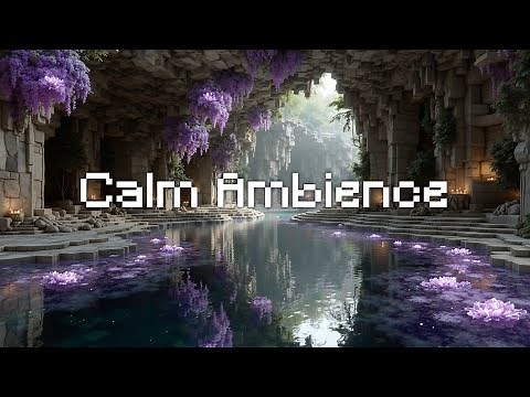 Soothing Minecraft Soundtrack ~ Ethereal Cave Lake Ambience | Relaxing Music for Gaming