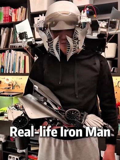 4.4K views · 85 reactions | A Chinese lad transforms into a real-life Iron Man with his self-built functional mech rig – no special effects, just pure engineering genius and passion. ----------------------------------------------- For more content in Chinese, click and follow our Chinese page https://www.facebook.com/chinaembmyCN For more content in Bahasa Malaysia, click and follow our BM page https://www.facebook.com/chinaembmyBM | China Embassy in Malaysia | Facebook