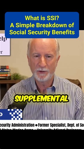 What is SSI? A Simple Breakdown of Social Security Benefits #socialsecurity #medicare #retirement | Dr. Ed - Former SSA Manager