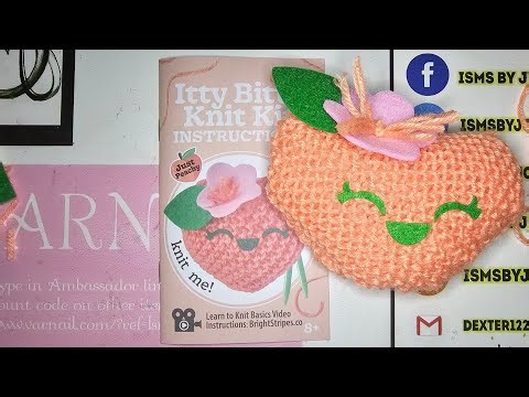 Five Below Itty Bitty Knit Kit Just Peachy How to knit For Beginners
