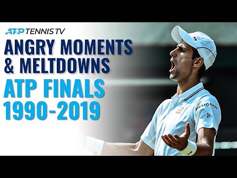 Angry Tennis Moments & Racket Smashes 😡 | ATP Finals Edition
