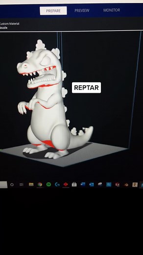 1 FOOT TALL #reprtar ! #3dnerds #3dprinted #3dprinting #3dprint #fyp #90s #2000s #Rugrats #cr10 #ender3 #viral #3dprinter #nickelodeon