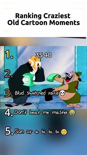 Ranking Craziest Old Cartoon Moments