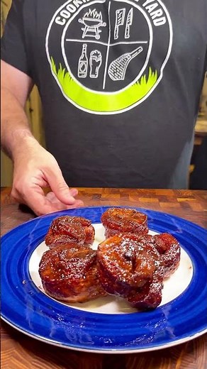Smoked Pork Belly Cinnamon Rolls 🤯 Sweet + Smoky BBQ Treat Recipe in Description 🔥
