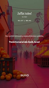 Tein kantaaottavan laulun Jaffoista. :) Anteeksi jo etukäteen. | Reijo Ruotsalainen