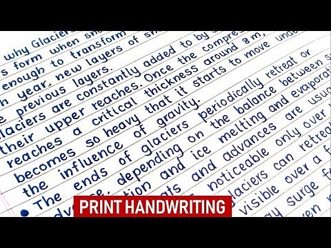 Neat and clean print handwriting | satisfying English print handwriting
