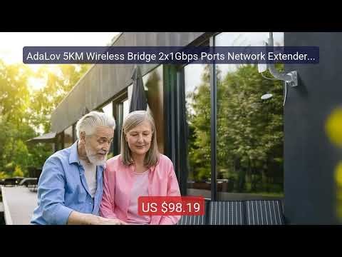 AdaLov 5KM Wireless Bridge 2x1Gbps Ports Network Extender PtP CPE3... — Best Deal 2026 | Shop Now!